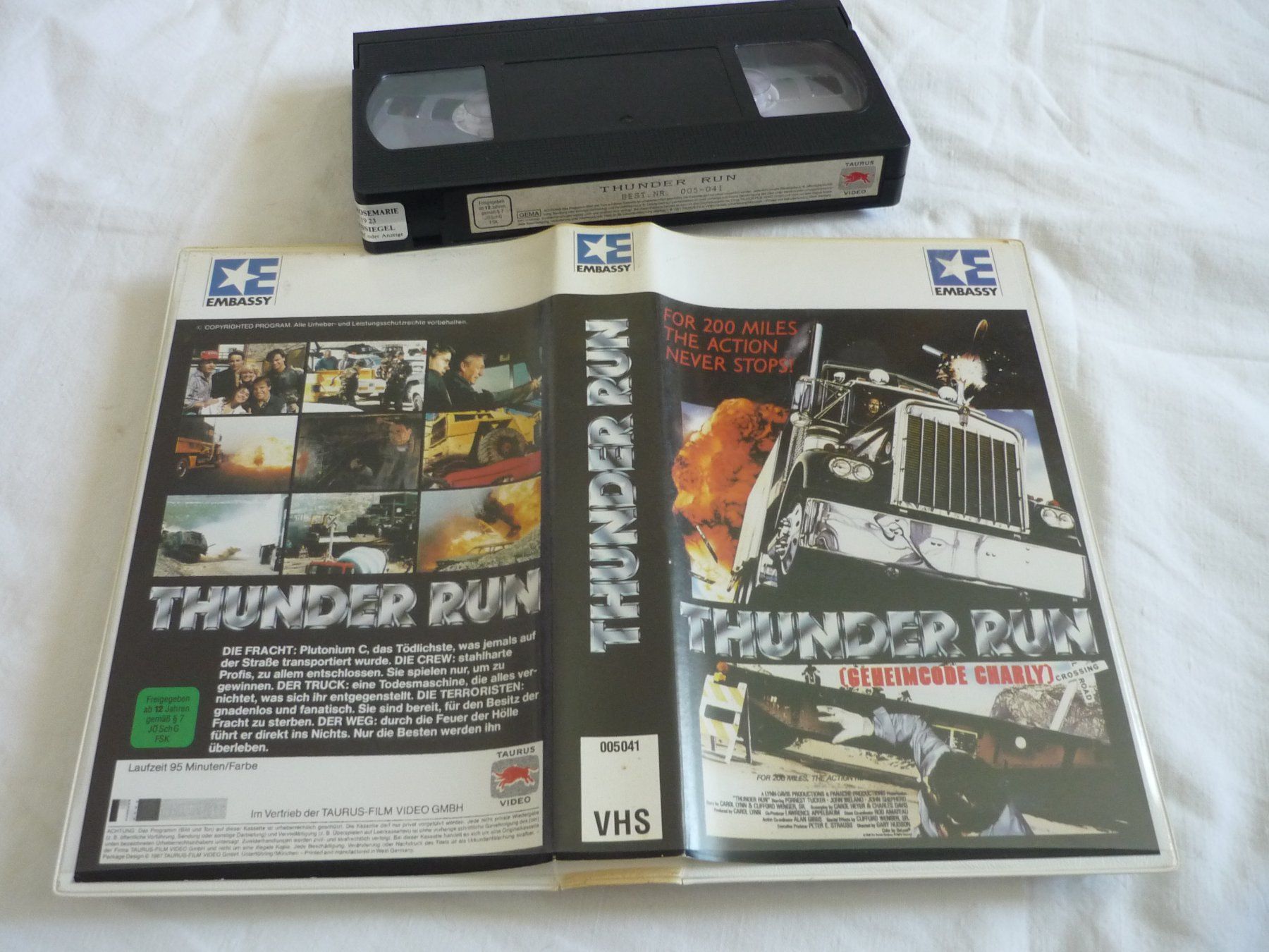 Tutti i VHS: VHS Rarität - Thunder Run geheimcode charly – Usato da Beringen venduto da Flatretriever