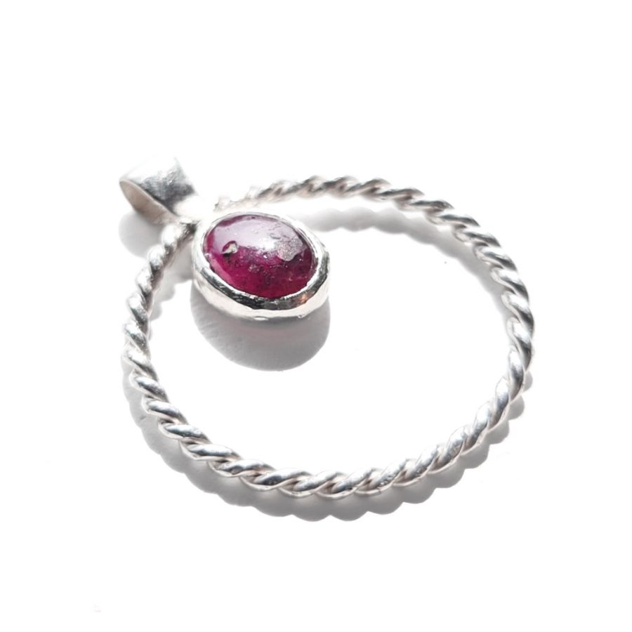 Anhänger: Silber Anhänger mit Rubin Cabochon – Neu und originalverpackt aus Olten von Lulu_Amani 2