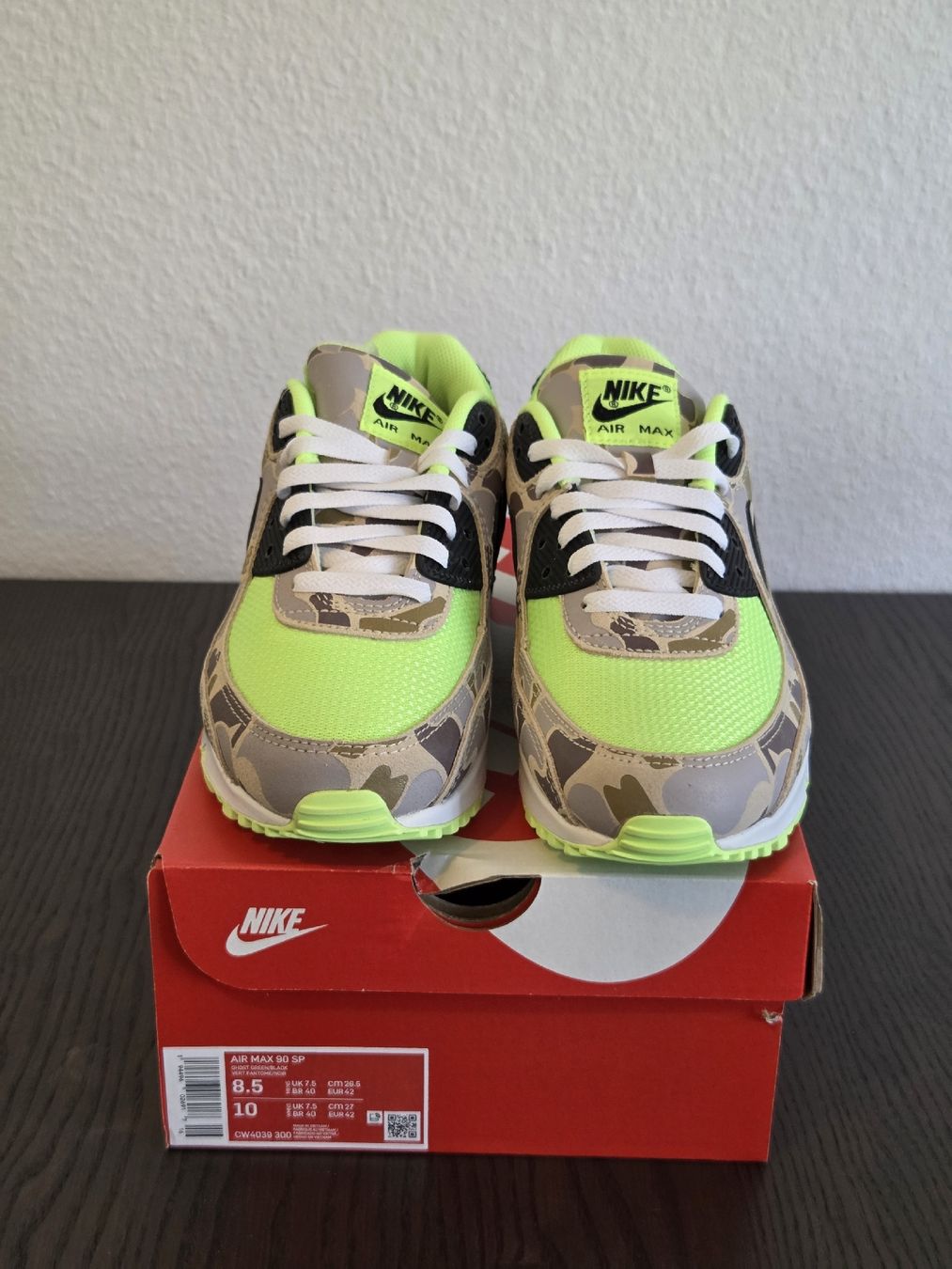 Nike Scarpe da uomo: Nike Air Max 90 SP Duck Camo Volt – Nuovo e nell'imballaggio originale da Basel venduto da Localheatmarket 1