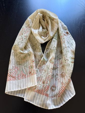 Leichter Sommer Schal, floral gemustert, Top Zustand!
