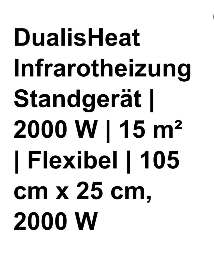 Radiatori: Dualis Heat Infrarotheizung – Nuovo (secondo la descrizione) da Bern venduto da blackshiri 1