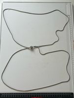 Halskette lang Silber Metall mit Kugel Anhänger(S42)