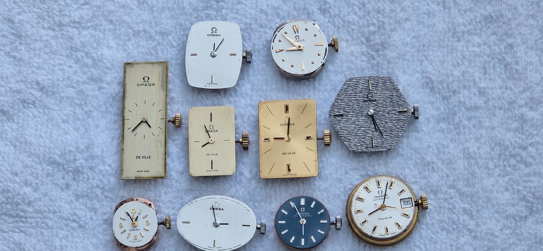 Omega Uhren: Omega Uhrwerke 10 Stk.ab 1 Chf – Defekt aus Reiden von Flohmarkt-77 7