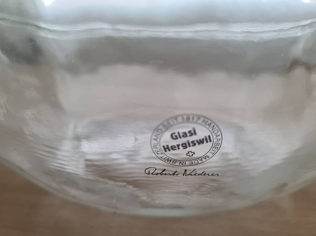 Ciotole: 2 Stk Glasi Hergiswil Glas Schale 28cm – Usato da Roggliswil venduto da Nleu 1