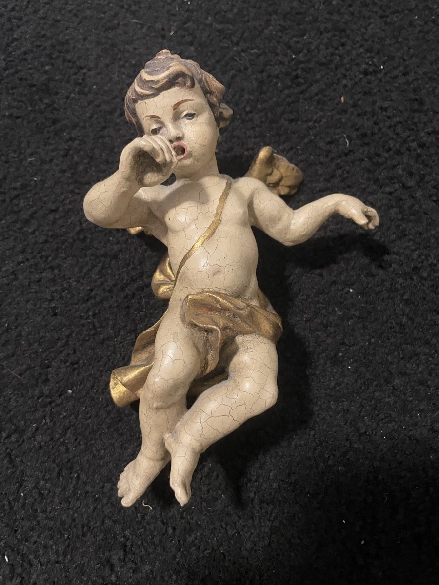 Statuette: Antike Putten Holz – Usato da Oberentfelden venduto da vilibrand