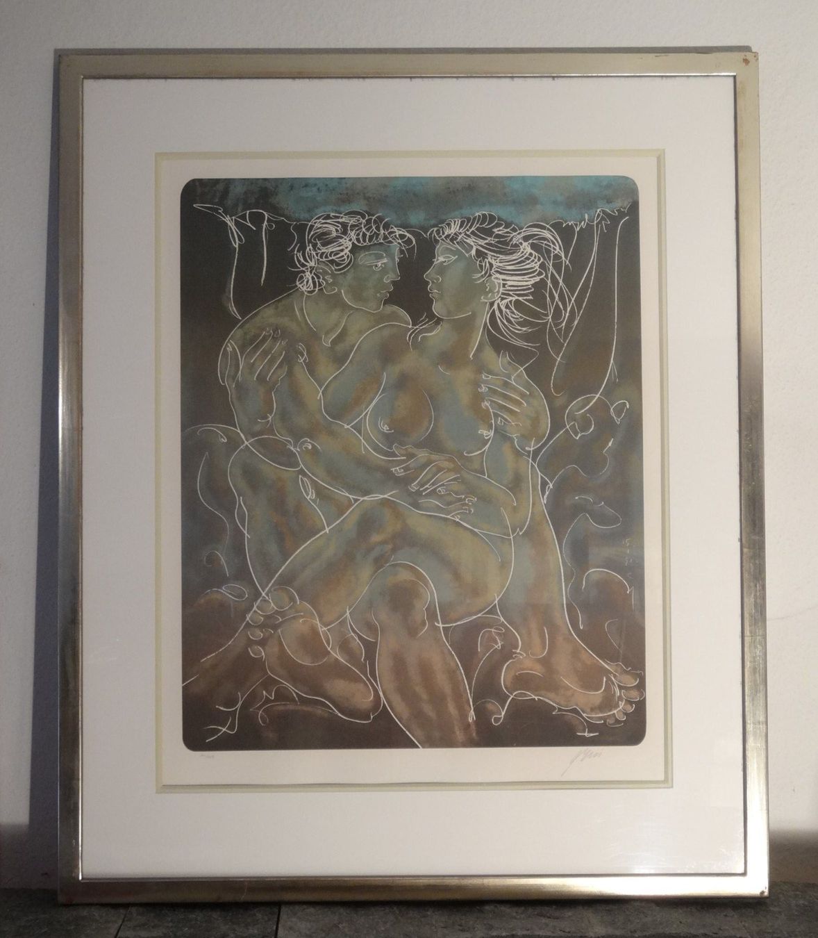 Grafiken & Lithographien: Originallithographie: "Liebespaar", Hans Erni 10/150 – Gebraucht aus Allschwil von FindeAuserlesenes 5