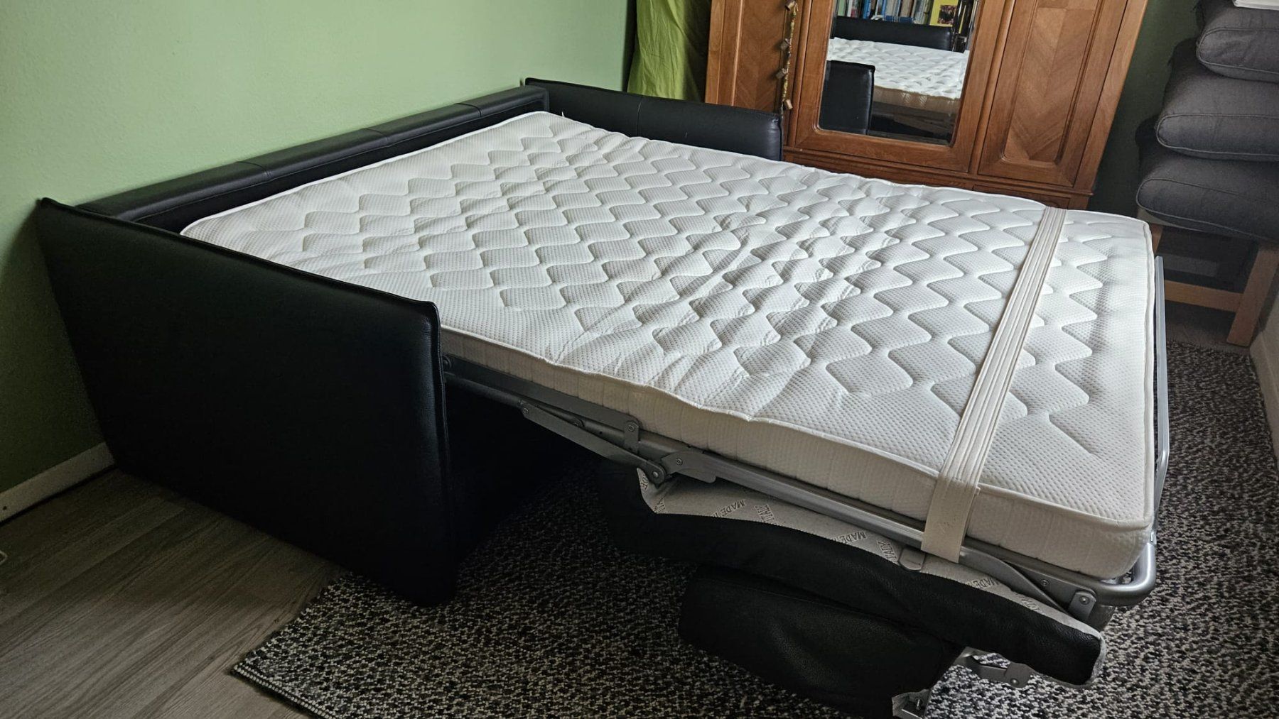 Divani: Bettsofa Leder schwarz – Usato da Dietikon venduto da Fischhaber 2