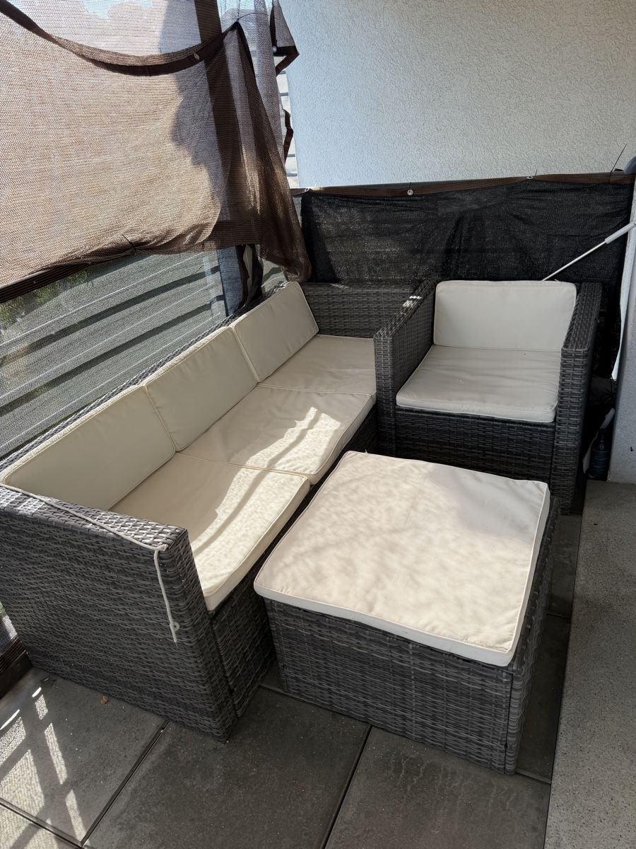 Divani: Gartensofa Set Rattanoptik 3-teilig gebraucht – Usato da Courtepin venduto da gil_56w6