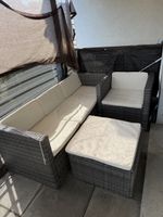 Gartensofa Set Rattanoptik 3-teilig gebraucht