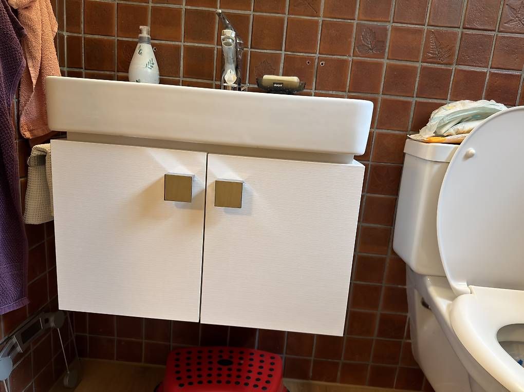 Mobili per bagno: Waschtischunterschrank mit Waschbecken – Usato da Etzgen venduto da mary.fee 1