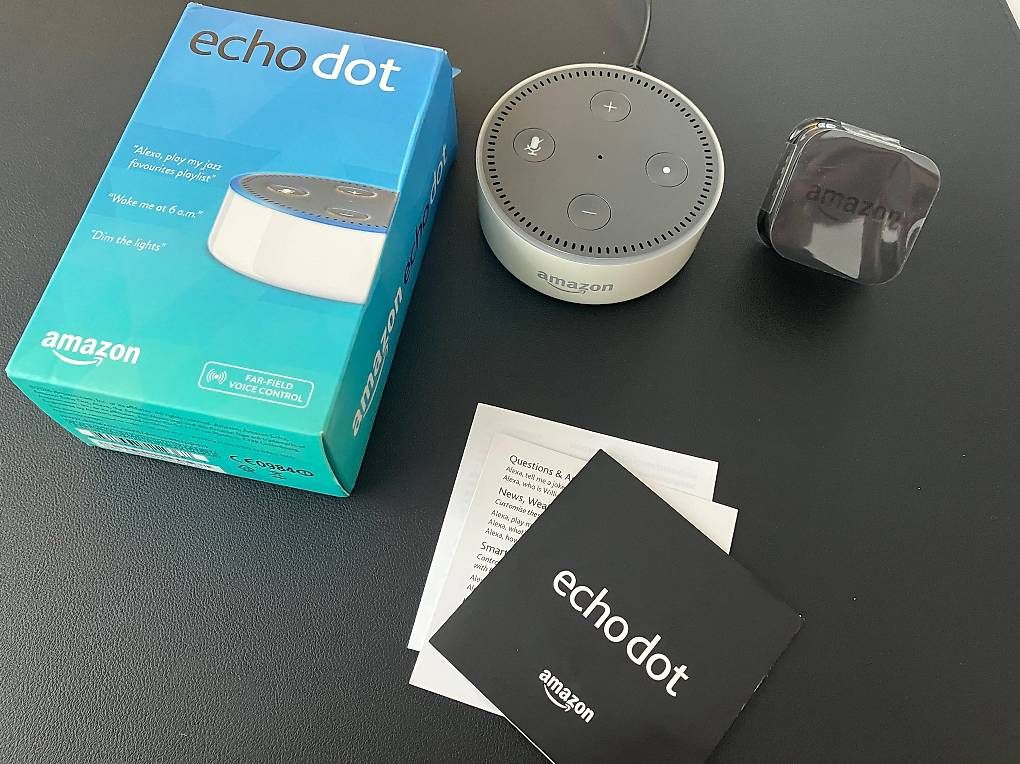 Amazon Lautsprecher: Amazon Echo Dot 1. Generation weiss mit Verpackung – Gebraucht aus Kriens von santamonica69 1