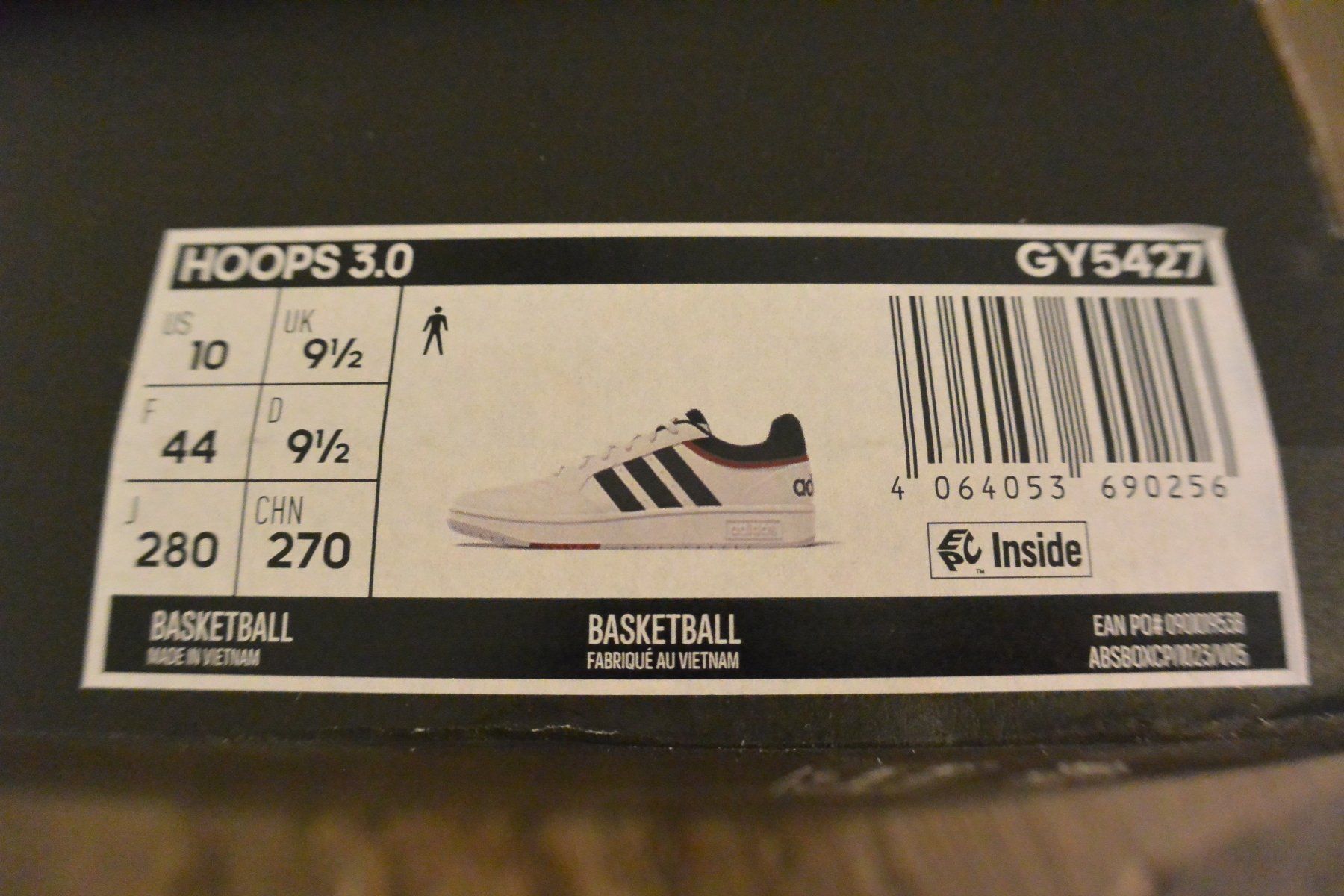 Adidas Scarpe da uomo: ADIDAS HOOPS 3.0 / US 10 – Nuovo e nell'imballaggio originale da Laupen ZH venduto da Tremila 1