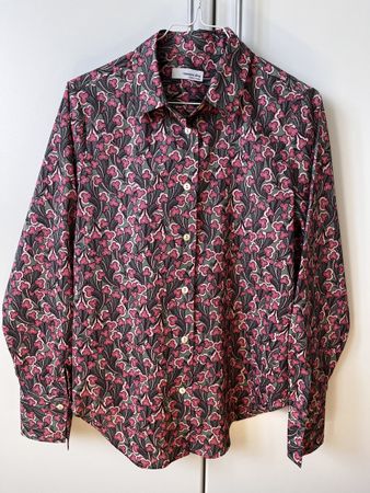 Damen Hemd Rossana Diva Baumwolle Blumenmuster Grösse 36