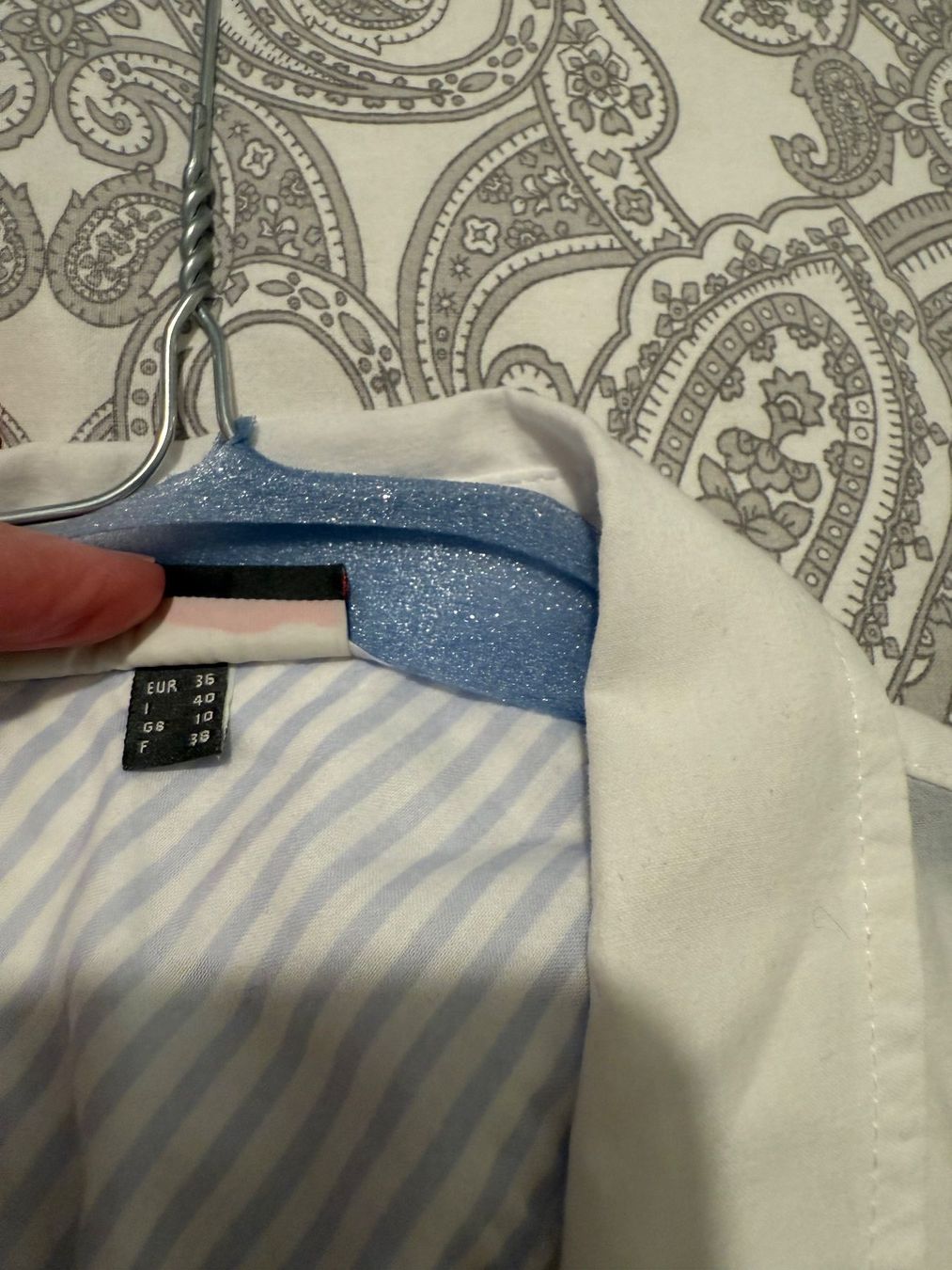 Camicette: Street One Sommer Strickpullover mit Hemd Kragen, Gr. 40 – Usato da Winterthur venduto da Lumi11 2