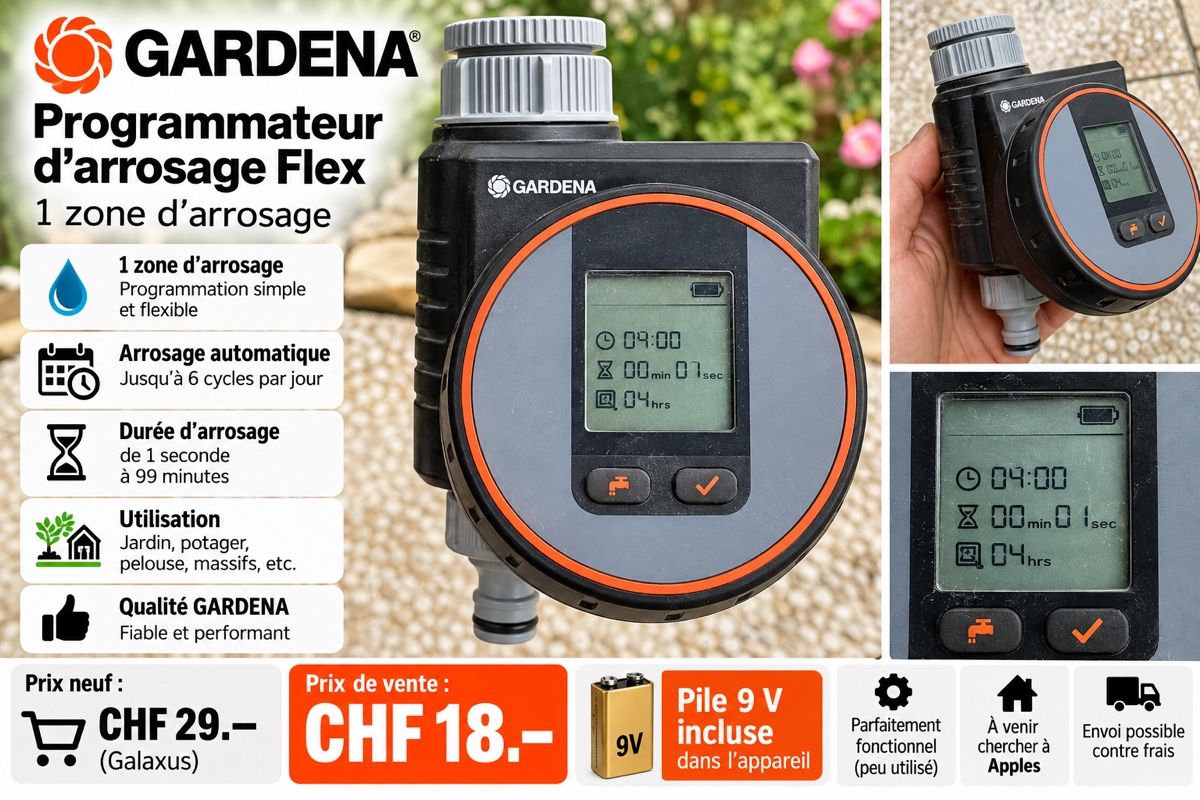 Gardena Alle Werkzeuge: Programmateur d'arrosage Gardena Flex état occasion – Gebraucht aus Apples von chr_df5d