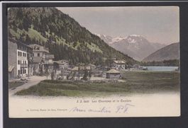 Lac Champex und Combin   -   alte Ansichtskarte von 1905