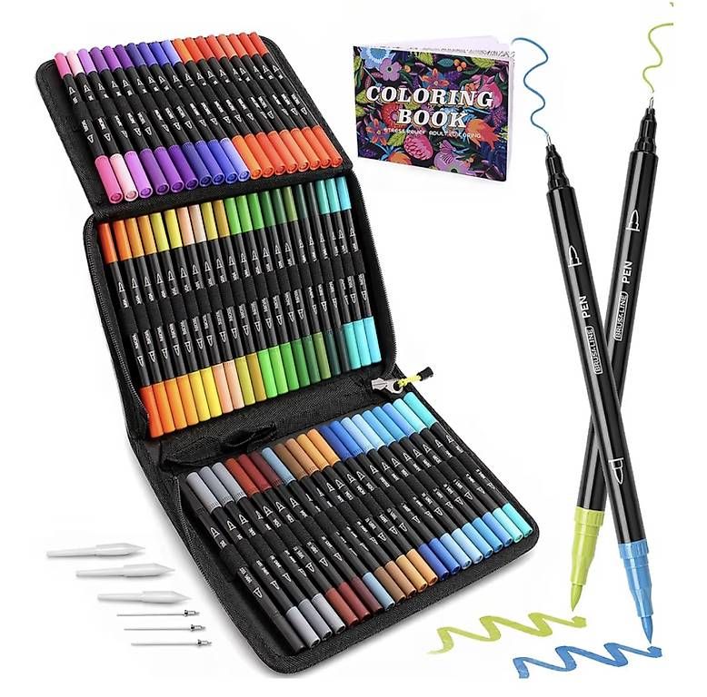 Stifte & Marker: Set de 80 feutres double pointe – Neu und originalverpackt aus Villaraboud von Nadia.nfn
