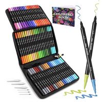 Set de 80 feutres double pointe