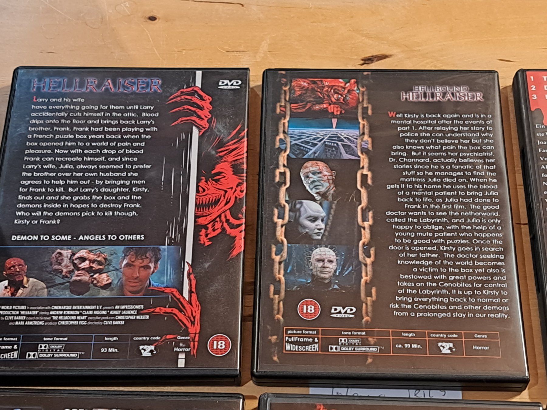 Alle DVDs: Boxset HELLRAISER 1-6, alle Teile sind UNCUT – Gebraucht aus Unterseen von Kanica 5