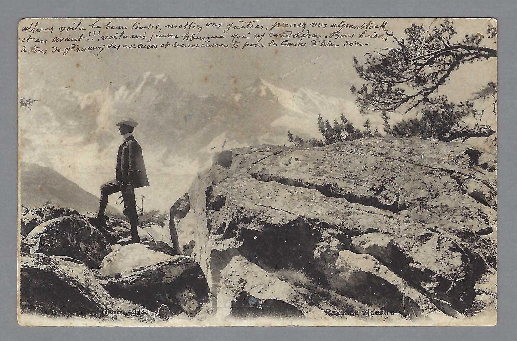 Tutti i francobolli: 1909, STAB-0 MONTHEY, AK ETWAS FLECKIG – Usato da Pura venduto da ulisse1957 1