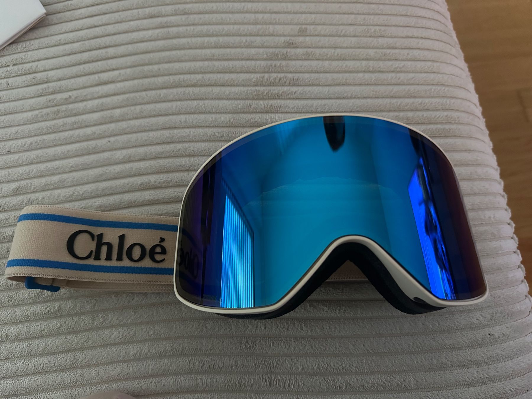 Chloé Brillen & Gläser: Chloé Damen Skibrille - ivory/blue – Neu (gemäss Beschreibung) aus Näfels von lor_8jwb