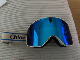 Chloé Damen Skibrille - ivory/blue