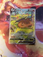 Glurak V Basis Pokémon Karte 220 HP sehr guter Zustand