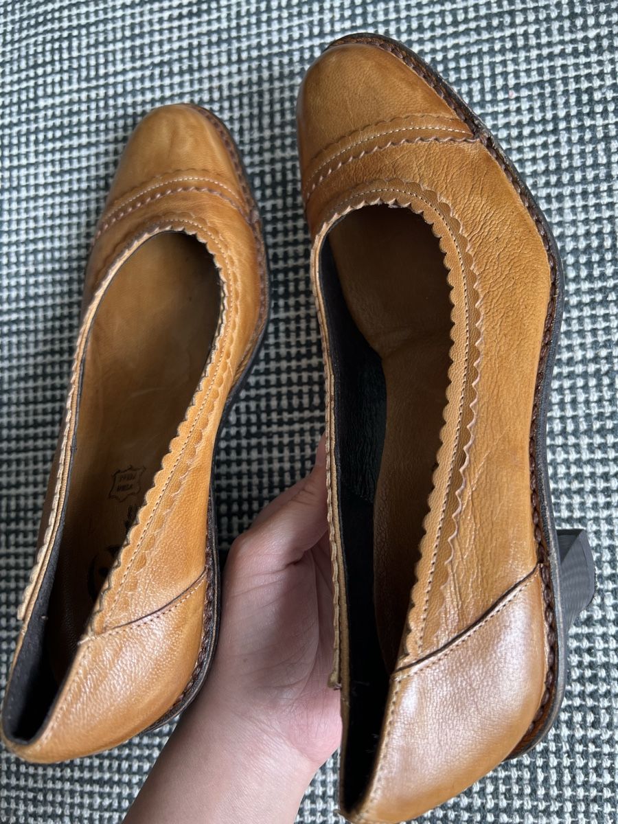 Damenschuhe: Vintage brown Leather pumps size 37 – Gebraucht aus Zürich von dor_9l9g 5
