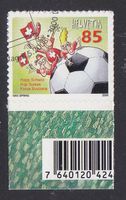 2008 Hopp Schwiiz Fussball mit  Zähnung B   ERSTTAG
