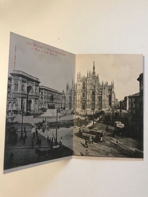 Milano Il Duomo Milan Italy Historical Palace Real Photo RPPC Postcard