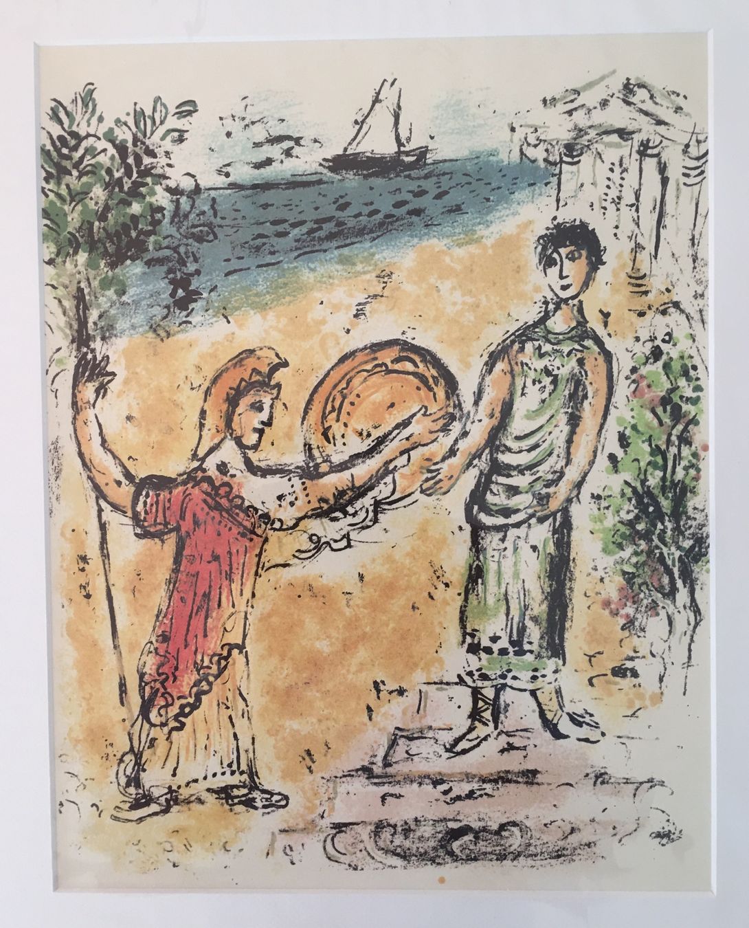 Grafica & Litografie: Marc Chagall "Homer Die Odyssee" 3 Lithographien – Usato da Nennigkofen venduto da waltraub 4