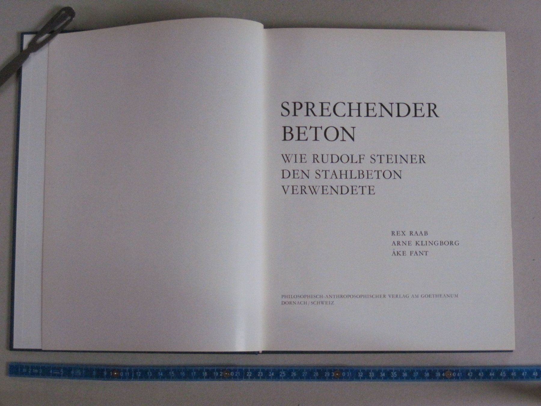 Libri: Sprechender Beton Rudolf Steiner – Usato da Feuerthalen venduto da mam_5l7b 1
