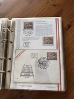 Österreichisches Briefmarkenalbum mit Ersttagsblättern 1984