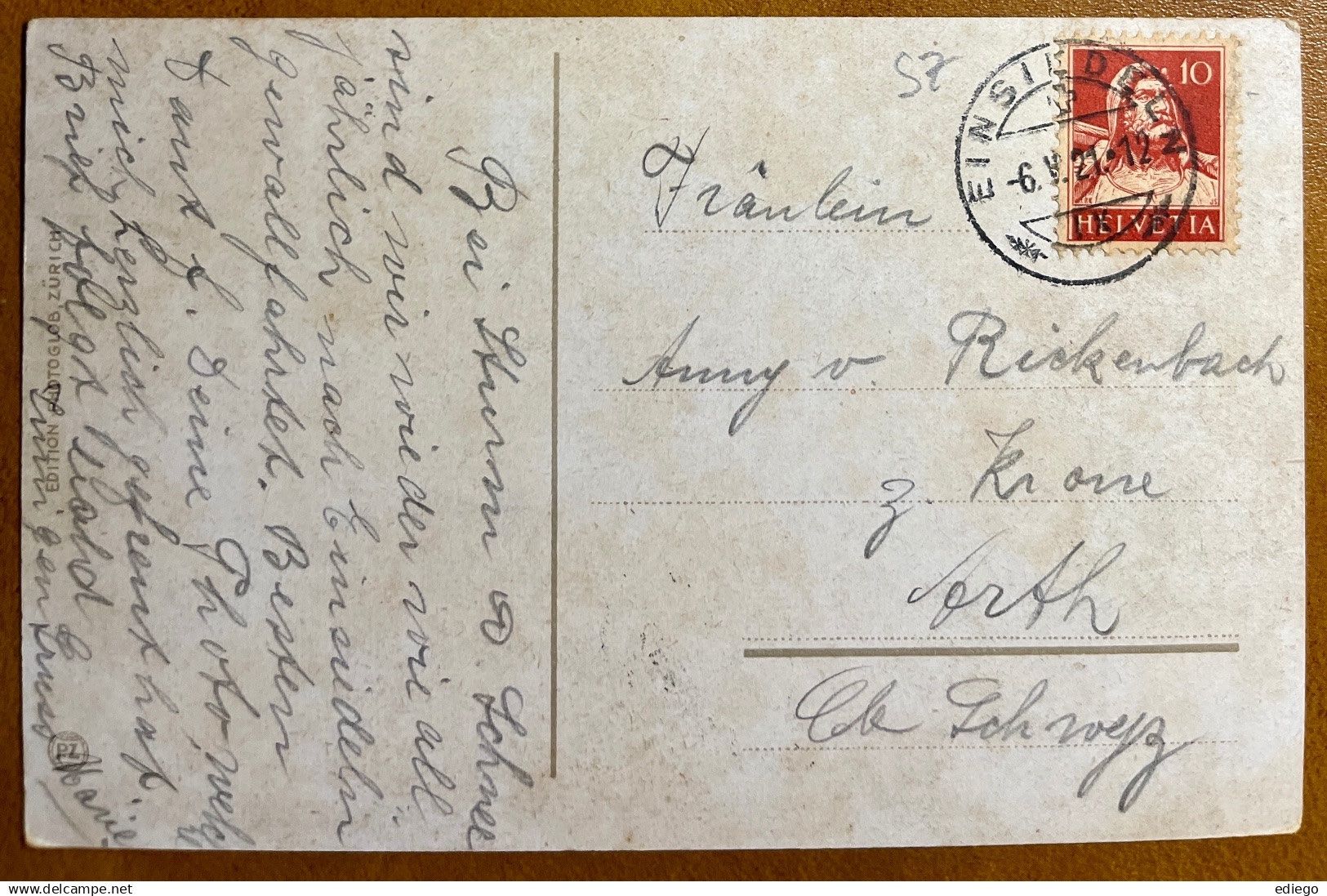 Cartoline postali: Einsiedeln - 1912 – Usato da Lutry venduto da Ediego 1