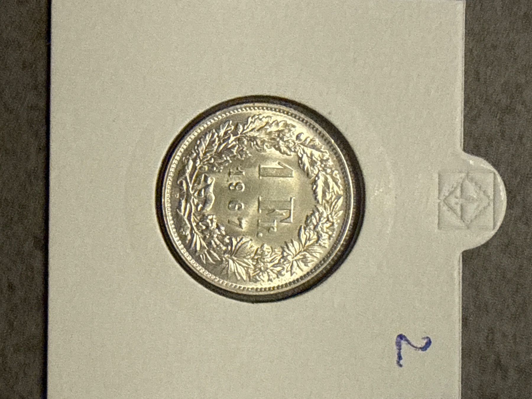 Tutti le monete: Swiss 1 franc 1967 Silver Coin – Usato da Pully venduto da ta571