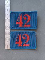 2 Achselnummern 1898, Infanterie, Auszug, Füsilier Bat 42