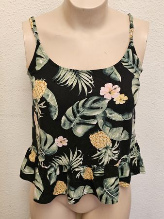 Clockhouse by C&A Damen Top Tropical Print Gr. 34 100% Visko