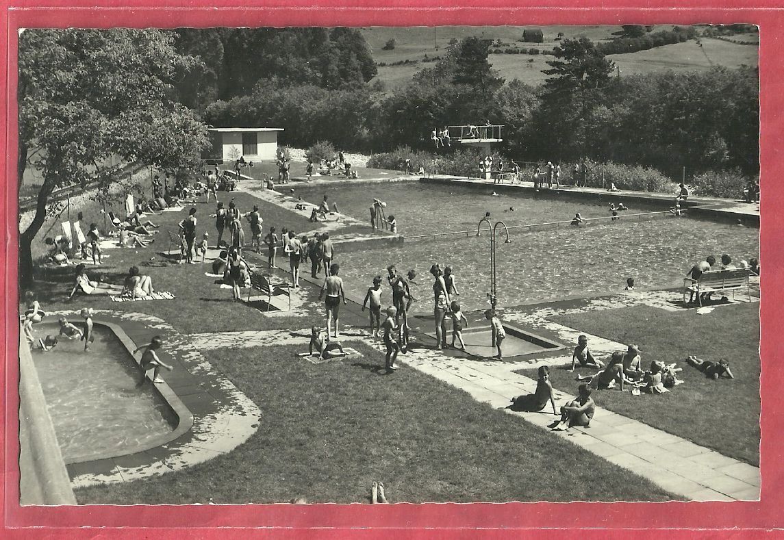 Ansichtskarten: Meiringen - Schwimmbad - ca. 1950 – Gebraucht aus Fislisbach von Porano