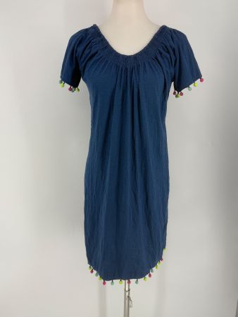 Kleid mit bunten Bommeln Gr. M von Jea Pascale