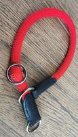HUNTER Hundehalsband aus rotem Tau, neuwertig mit ZUGSTOPP