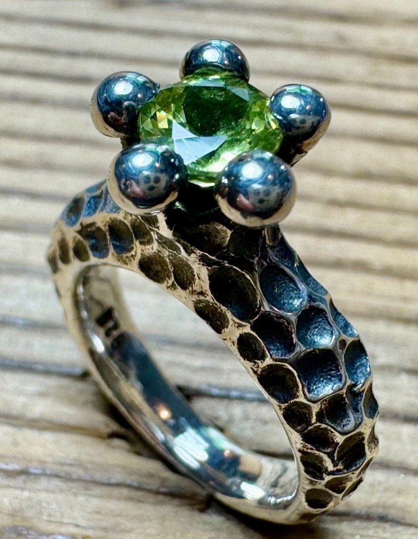 Anelli: Ring - Solitär mit Chrysoberyll - mit Zertifikat – Nuovo e nell'imballaggio originale da Jona venduto da Herzschmiede 3