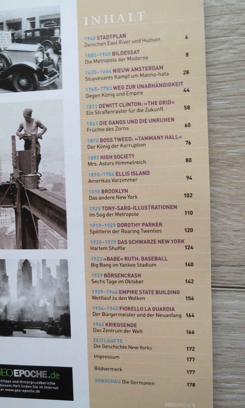 Revues & Magazines: GEO Epoche Nr. 33 New York – D'occasion à Olten par Lilafarben 1