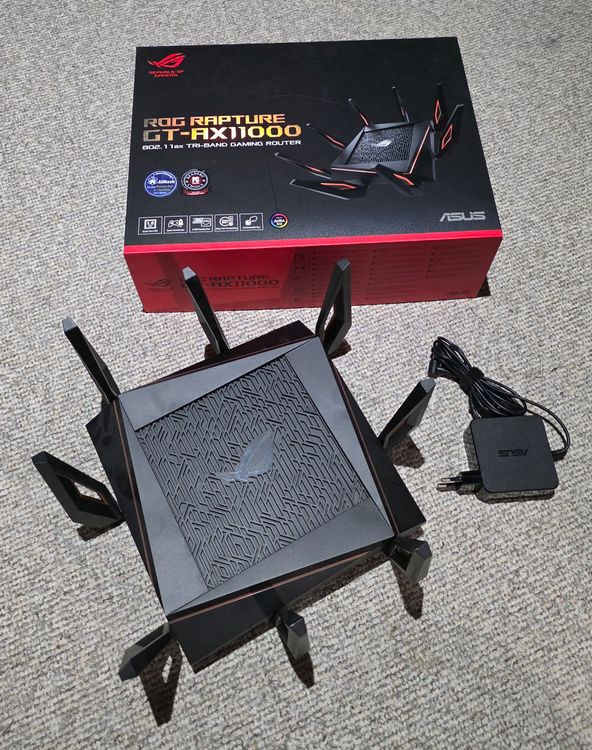 ASUS ROG Rapture GT-AX11000 – High-End WiFi 6 Gaming Router (Gebraucht ...