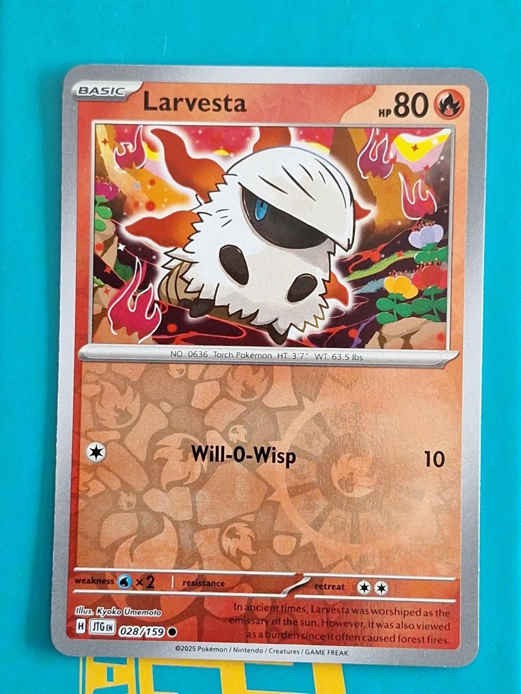 Pokémon Carte collezionabili: Larvesta - Reverse Holo Pokemon Journey Together #1.7 – Usato da Altstätten SG venduto da GGsGameshop