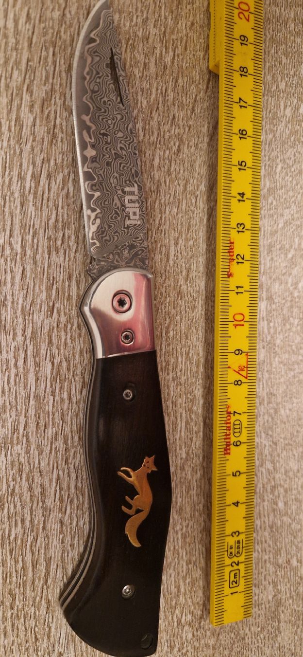 Taschenmesser: Damast folder – Neu (gemäss Beschreibung) aus Burgdorf von maj_swz8 1