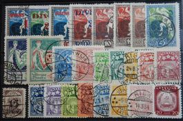Lettland Lot mit alten Werten IX