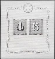 1943 ZH Jubiläums Block W14 ** sauber selten top ab 1.-