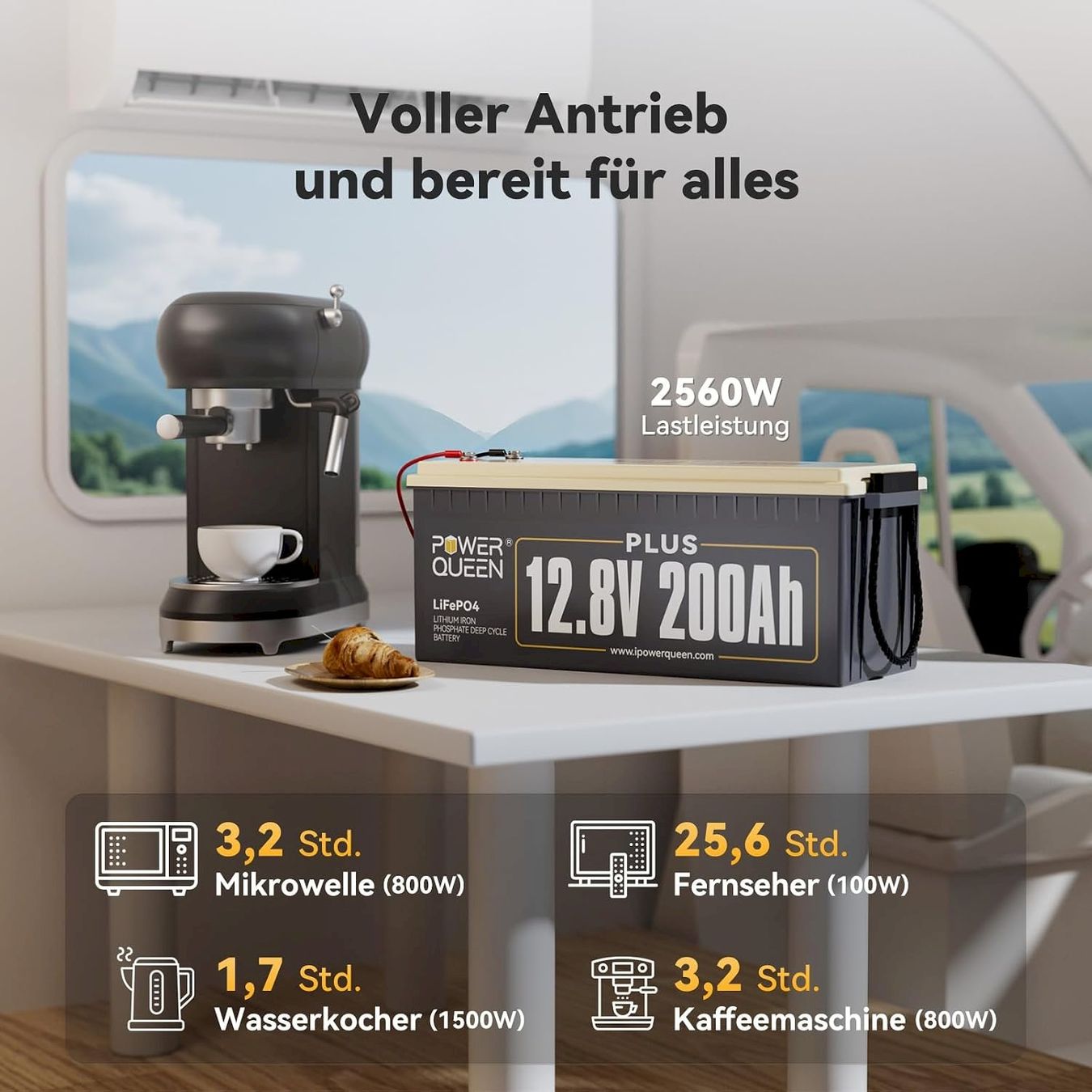 Batterie: Power Queen 12V 200Ah Plus Batterie – Nuovo e nell'imballaggio originale da Bottighofen venduto da zaap 5