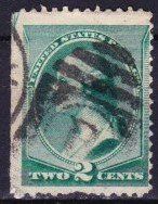 Rare Timbre Amérique-USA - 2 CENTS 1887 Obl.