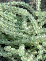 Strang echte facettierte prehnite Kugeln 2 mm
